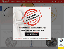 Tablet Screenshot of kartellshop.pl